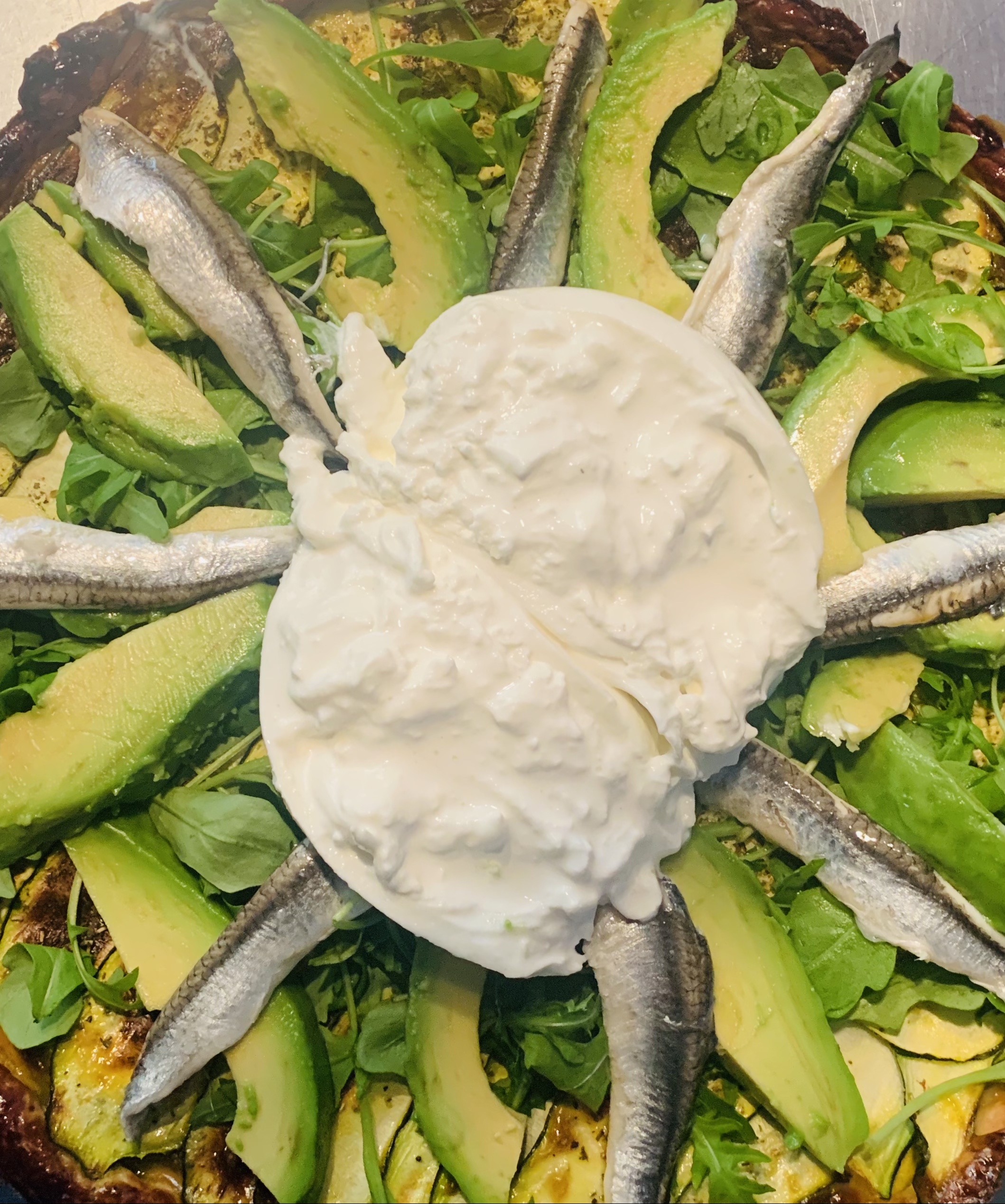 Tarte Courgettes Buratta