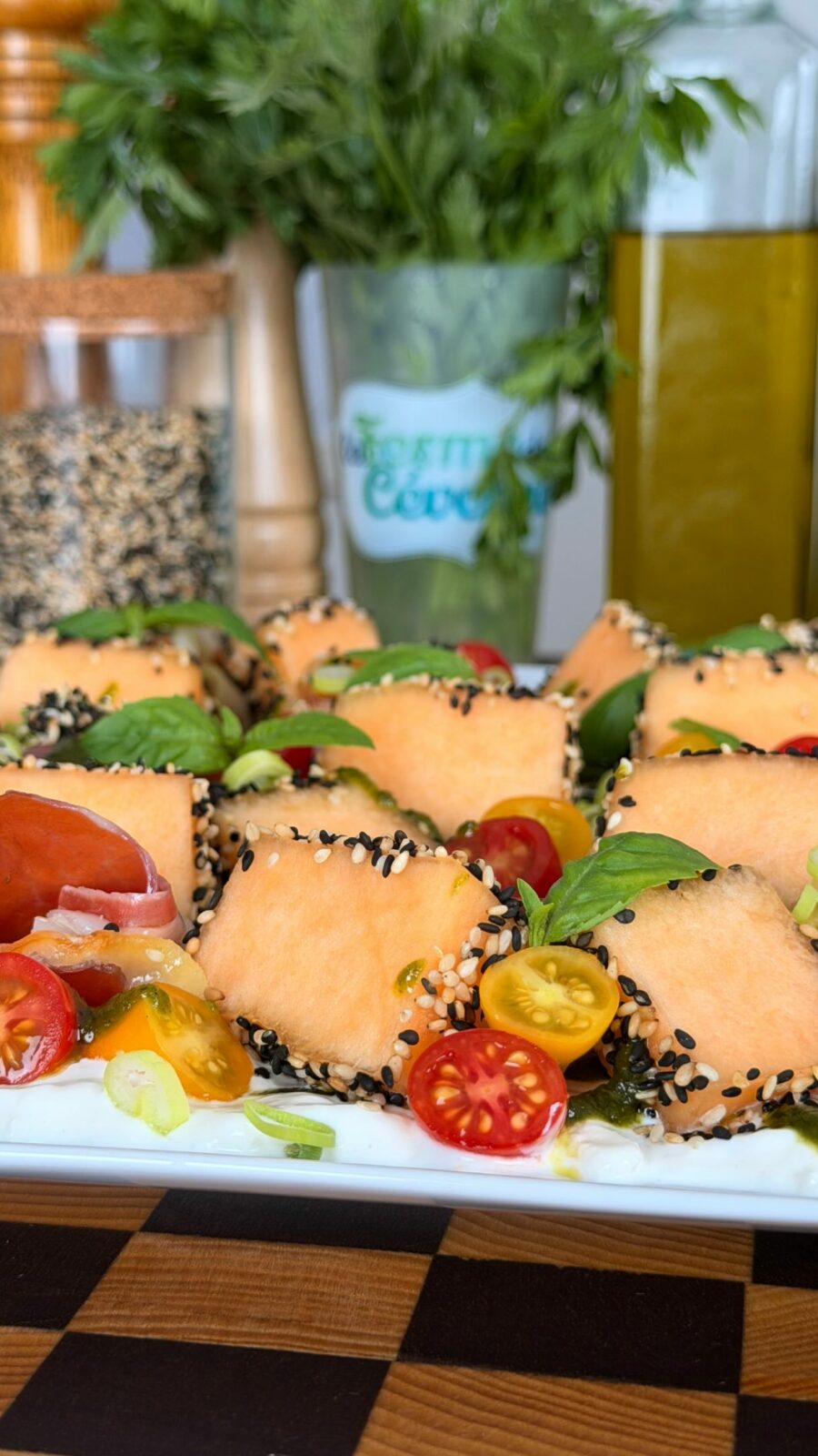 Salade de Melon et Jambon Cru! 🍈